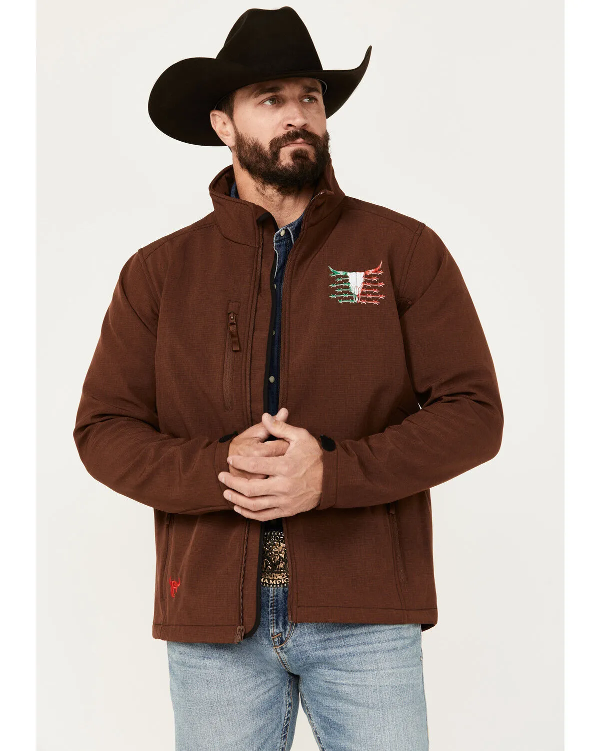 Cowboy Hardware Men's Viva Mexico Skull Softshell Jacket