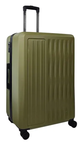 Cullman Large Hard Shell Khaki Green Suitcase