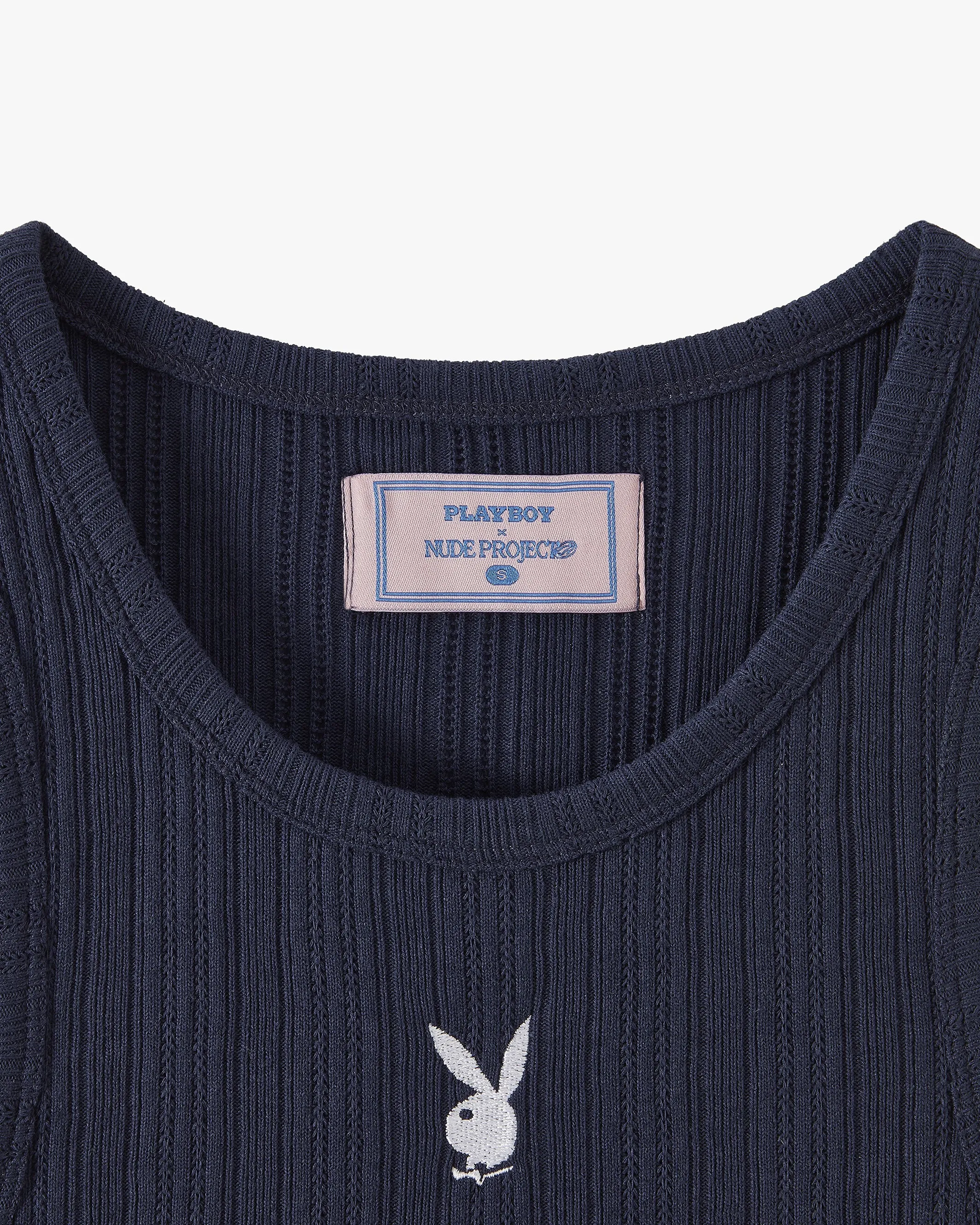 CUT&SEW PLAYBOY TANK TOP NAVY