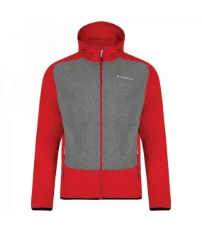 Dare2B Mens Creed Softshell Jacket (Orient Red/Traffic Black) - UTRG3591