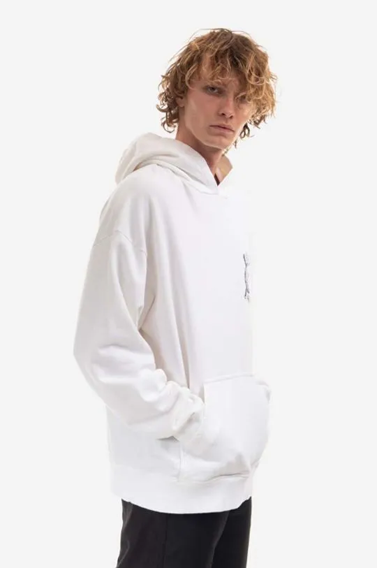 Diadora cotton sweatshirt x Paura Logo Hoodie men's white color