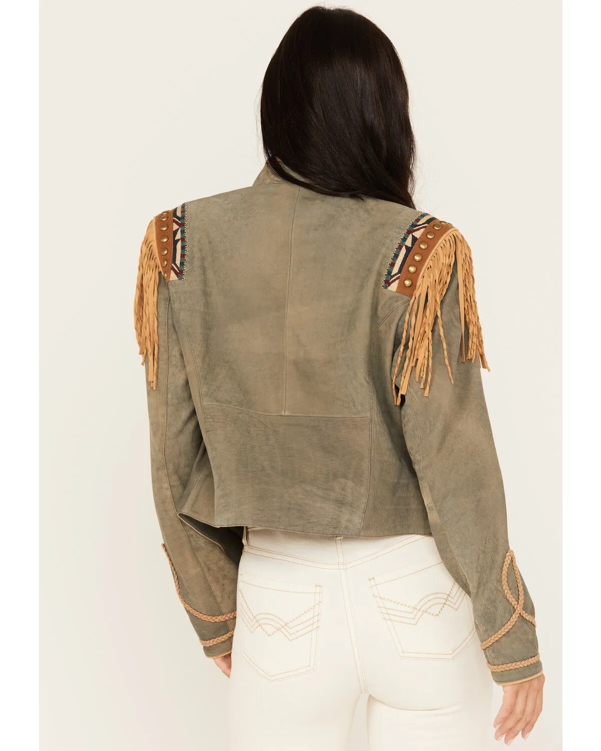 Double D Ranchwear Women's Stone Spotted Eagle Embellished Jacket