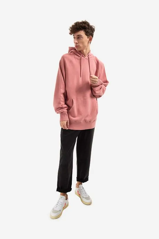 Edwin cotton sweatshirt Mood Hoodie Sweat men's pink color