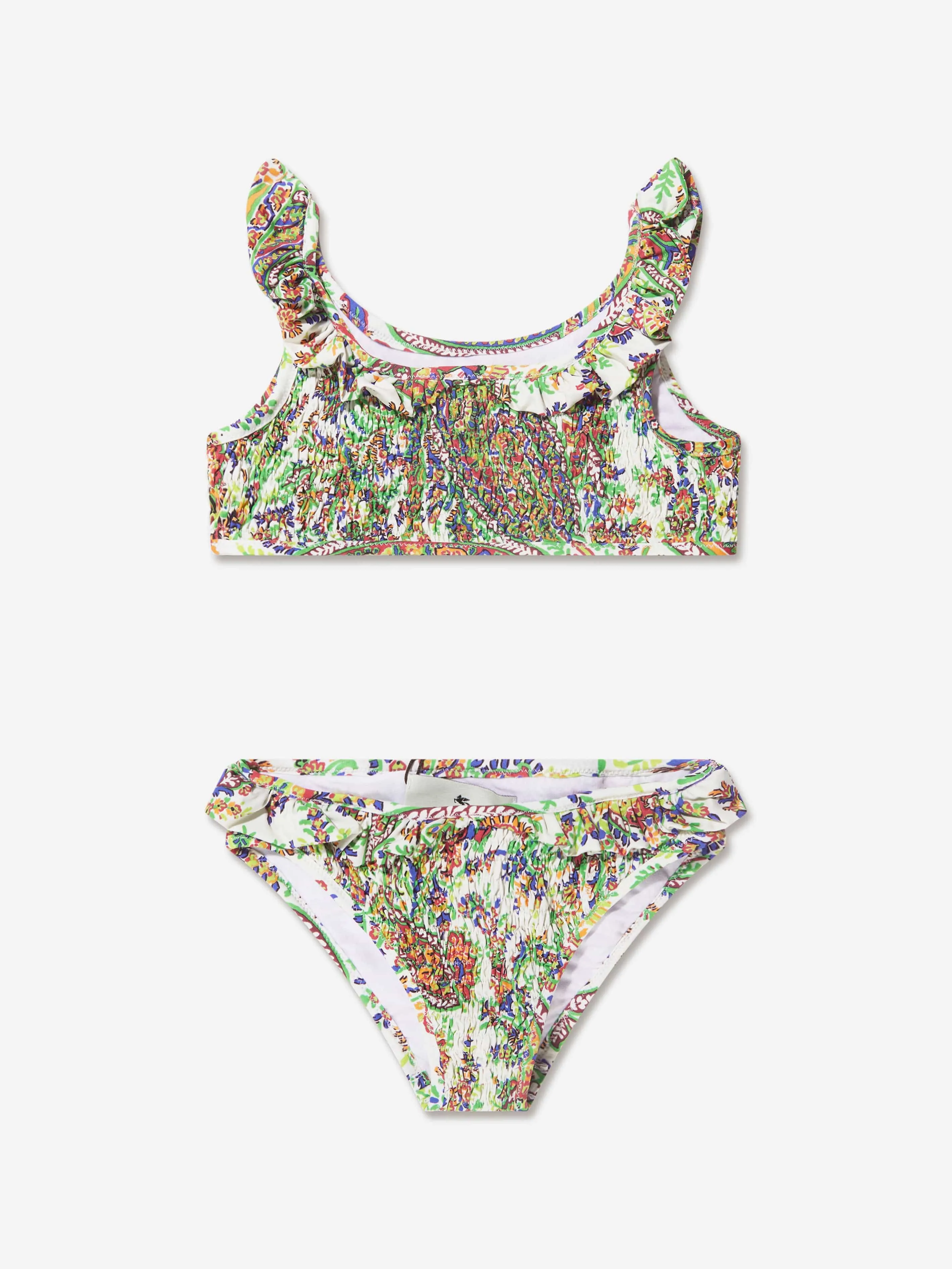 Etro Girls Floral Paisley Bikini in Multicolour