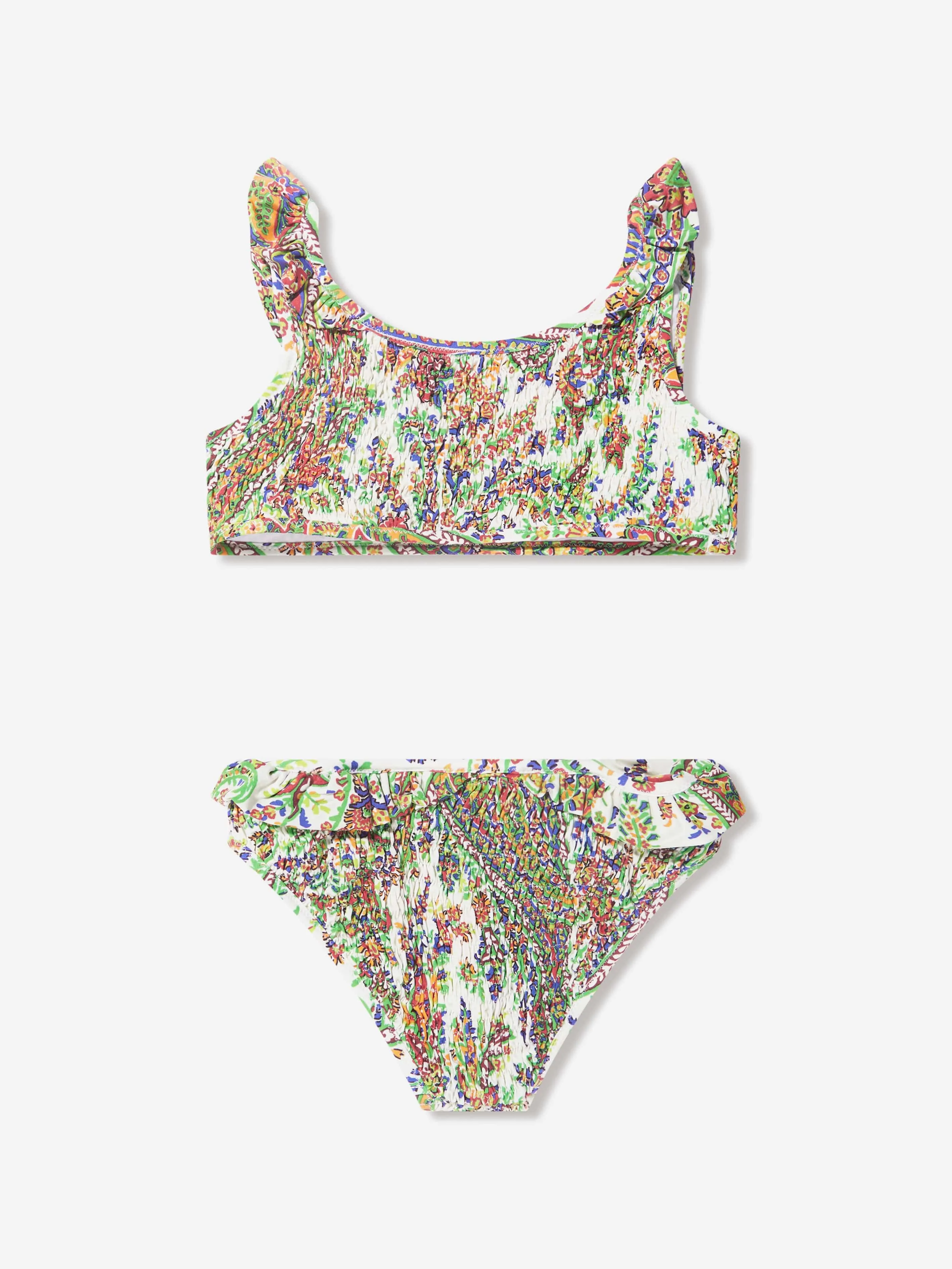 Etro Girls Floral Paisley Bikini in Multicolour