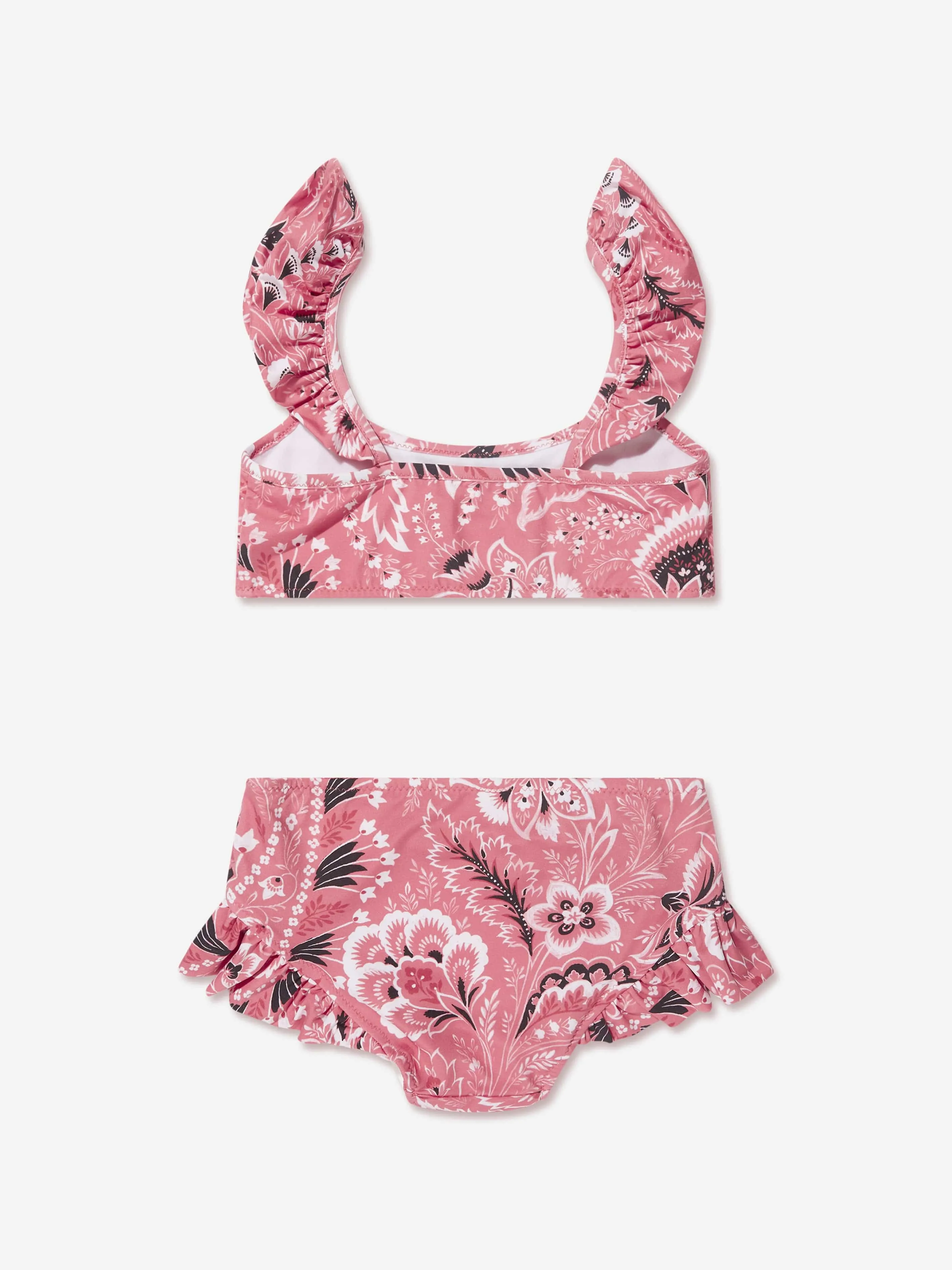 Etro Girls Floral Paisley Bikini in Pink