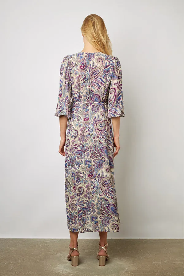 Gerard Darel EDNA PAISLEY PRINT WRAP DRESS