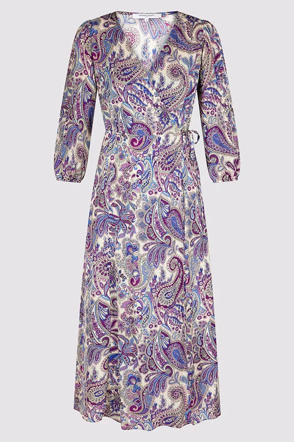 Gerard Darel EDNA PAISLEY PRINT WRAP DRESS