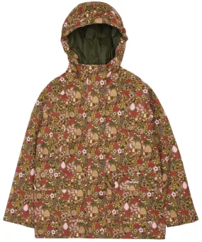 Girl's Barbour Printed Winter Beadnell Waterproof Jacket - 10-15yrs