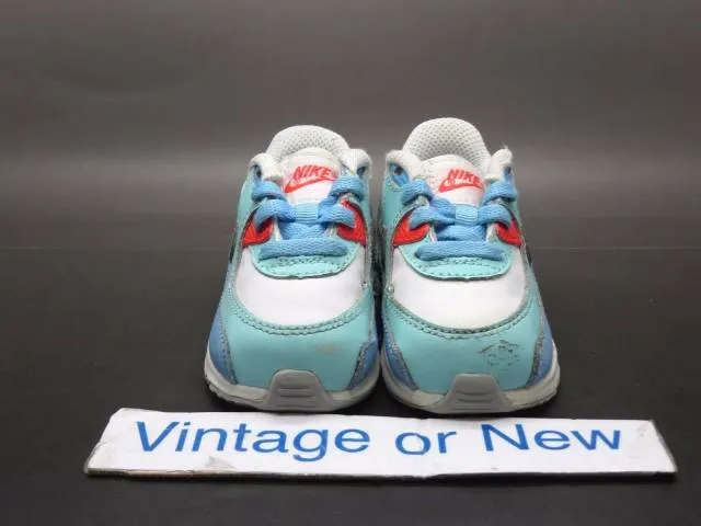 Girls Nike Air Max '90 Lakeside White Teal Toddler 72485...