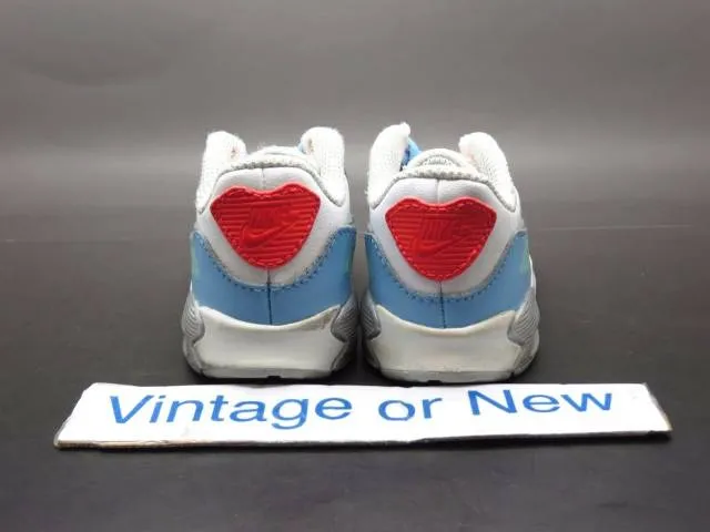 Girls Nike Air Max '90 Lakeside White Teal Toddler 72485...