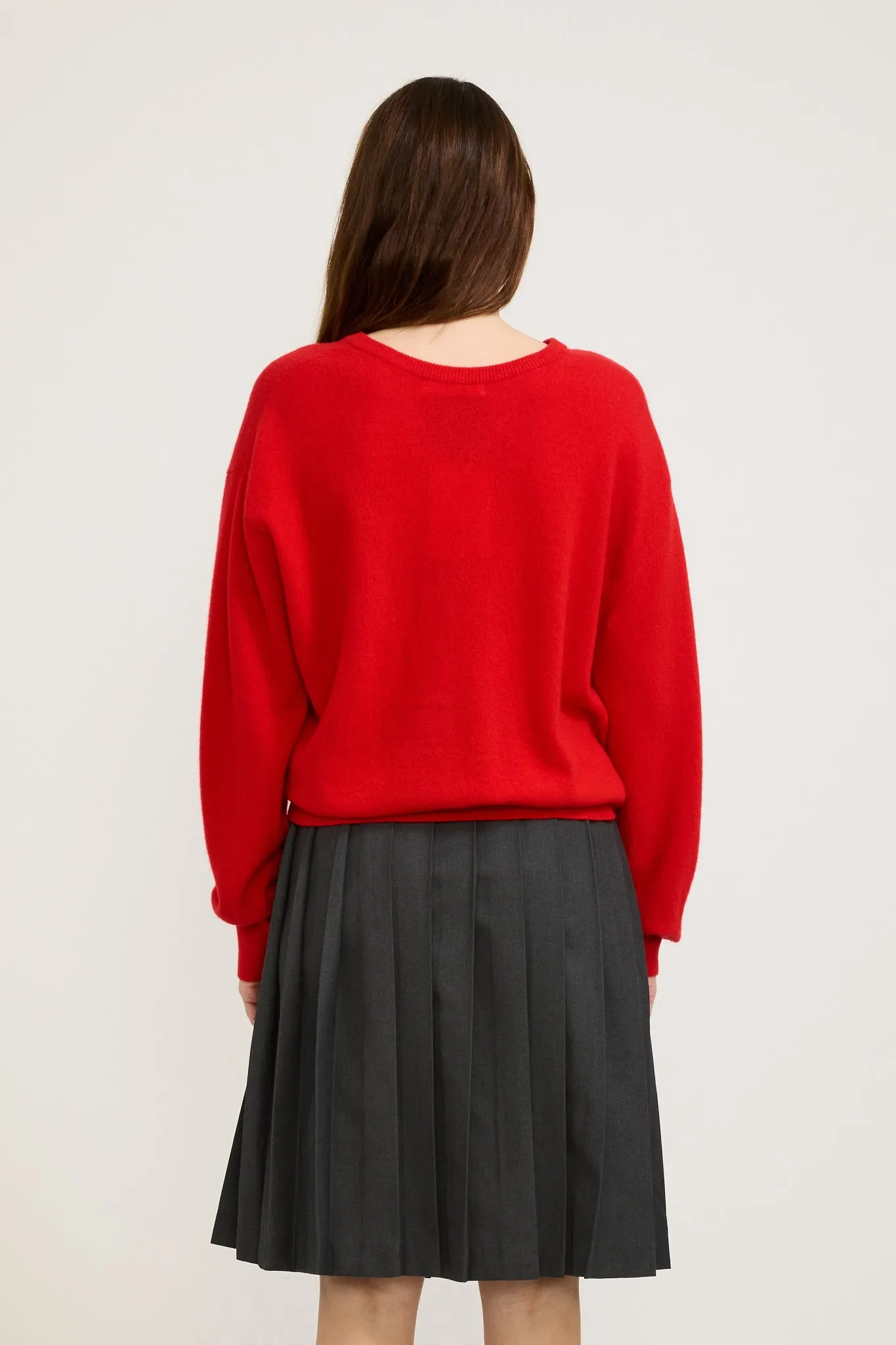 Haig V-Neck Pullover Red