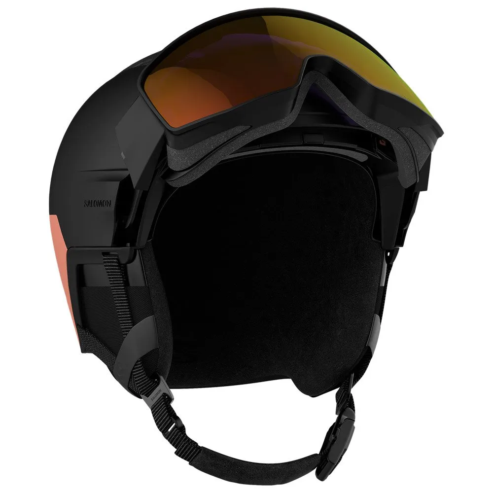 Helmet w/ visor Salomon ---Driver Prime Sigma Photo Mips Black Rose Gold Poppy Red