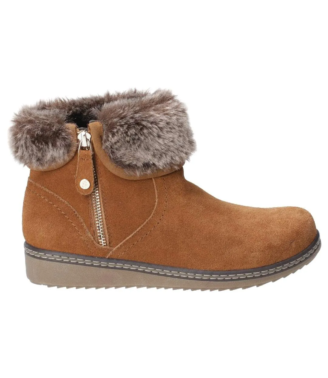 Hush Puppies Womens/Ladies Penny Zip Ankle Boot (Tan) - UTFS6556