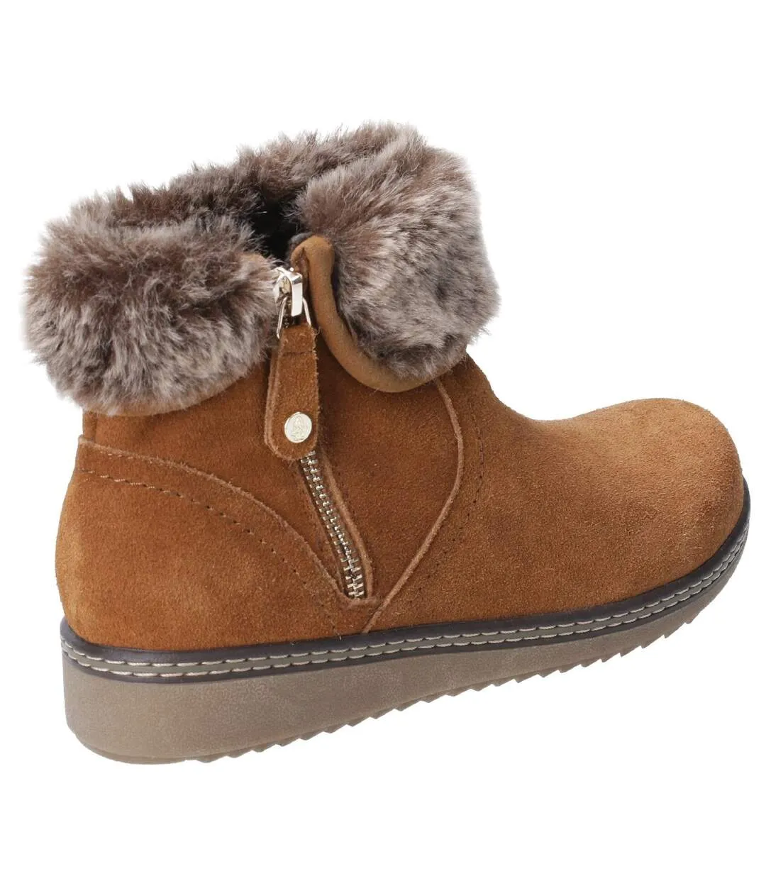 Hush Puppies Womens/Ladies Penny Zip Ankle Boot (Tan) - UTFS6556