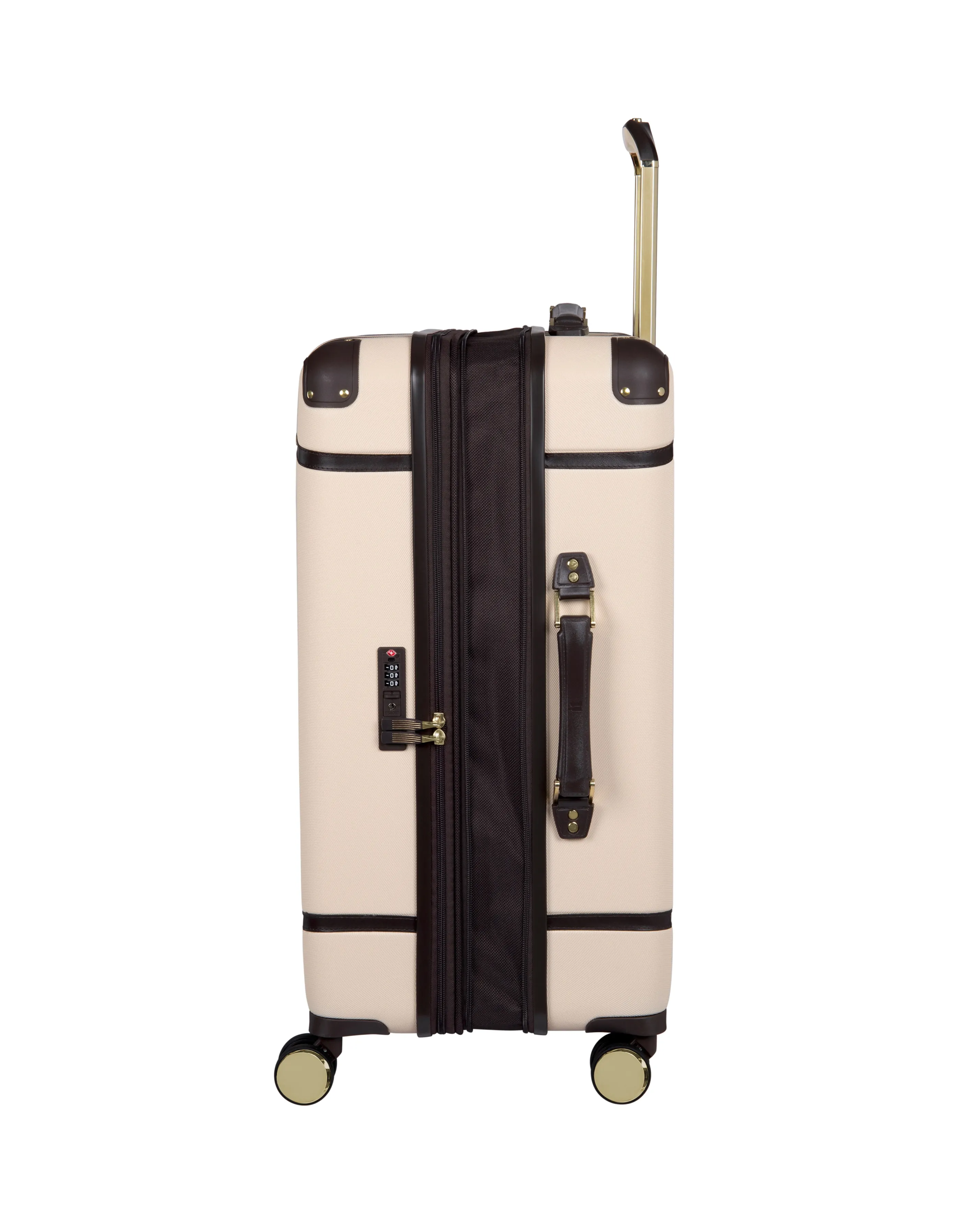 IT Luggage Superiority Cream Large Suitcase with TSA Lock | Simply Be