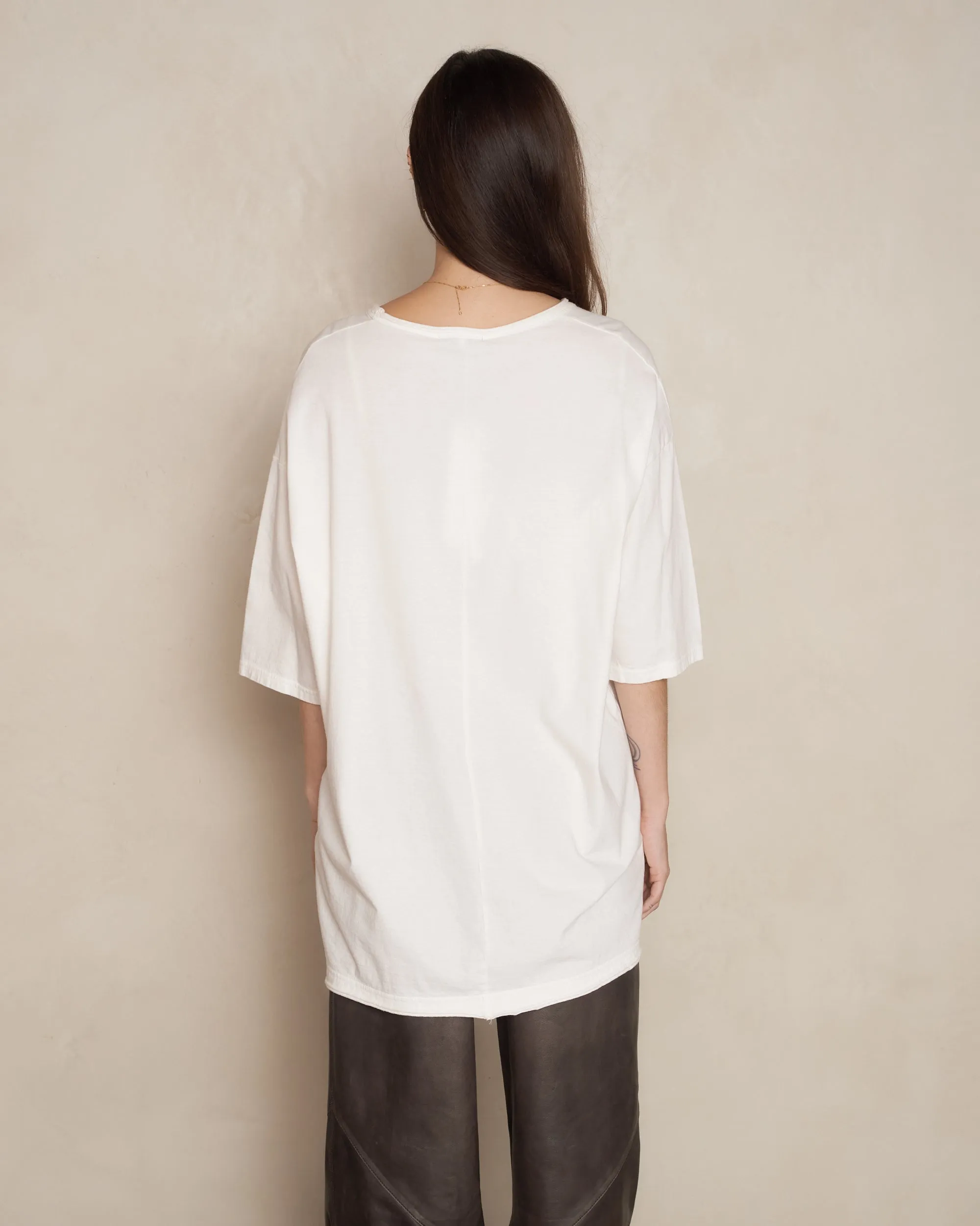 Ivory Botanical Dye Short Sleeve Pullover