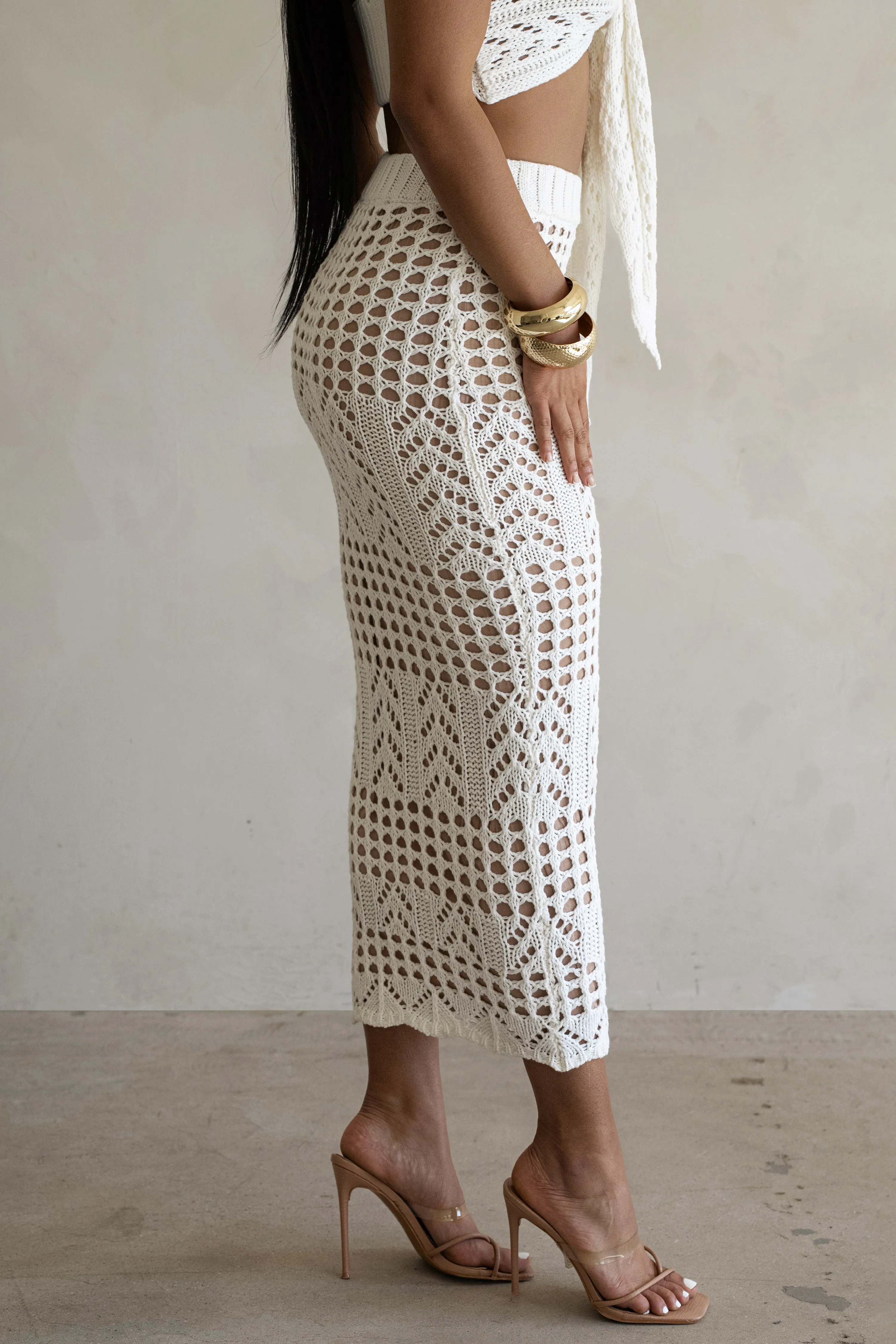 Ivory Caribbean Skies Skirt Set