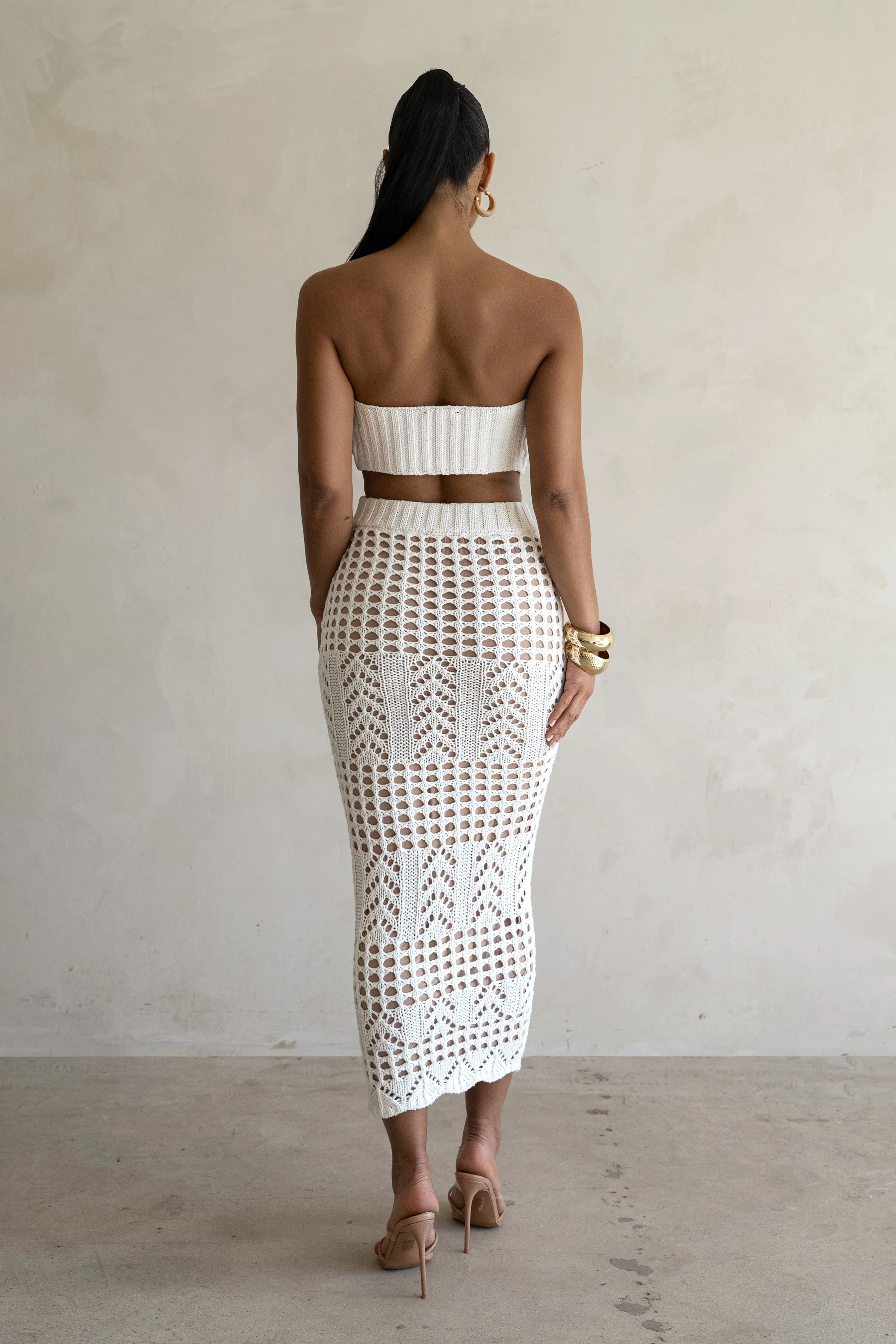 Ivory Caribbean Skies Skirt Set