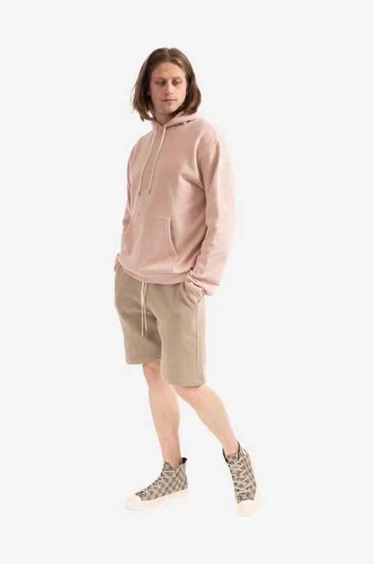 John Elliott cotton sweatshirt Beach Hoodie men's pink color