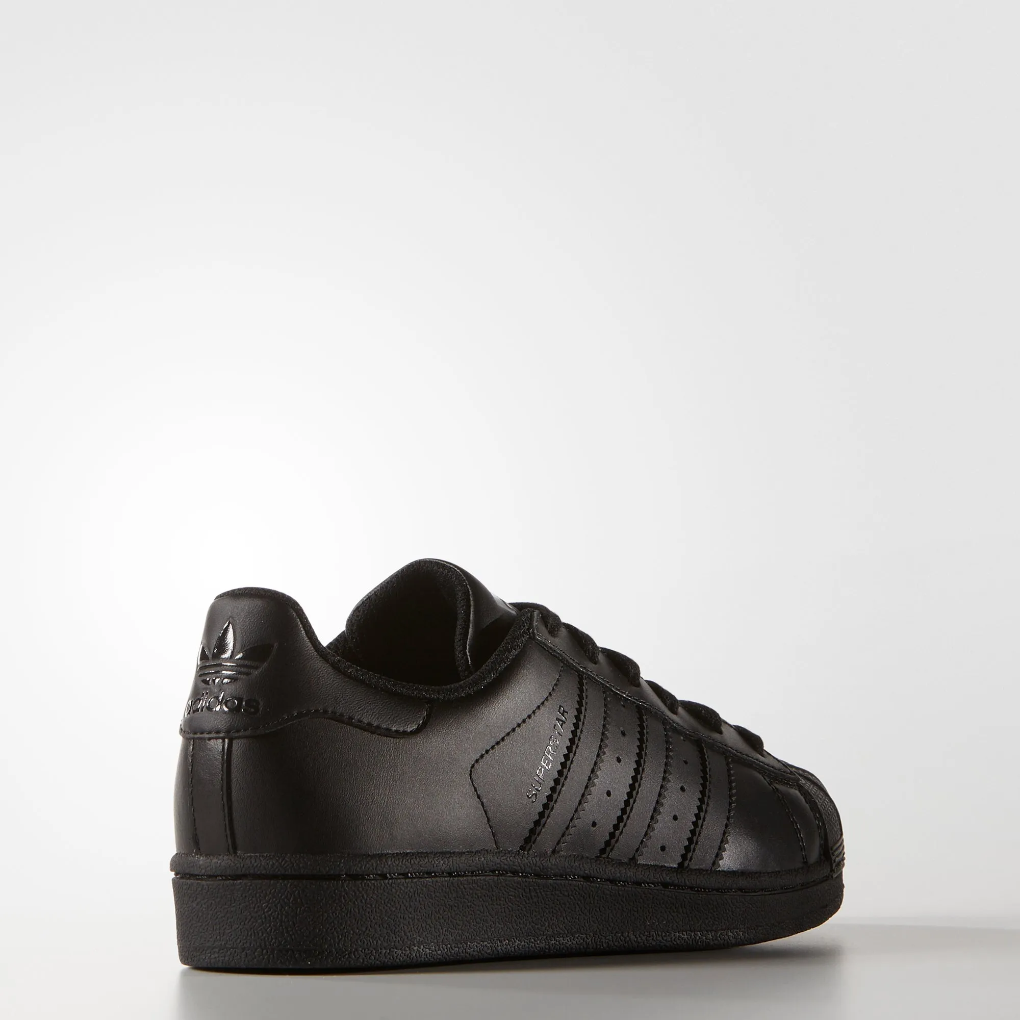 Kid's adidas Originals Superstar Foundation Shoes Triple Black