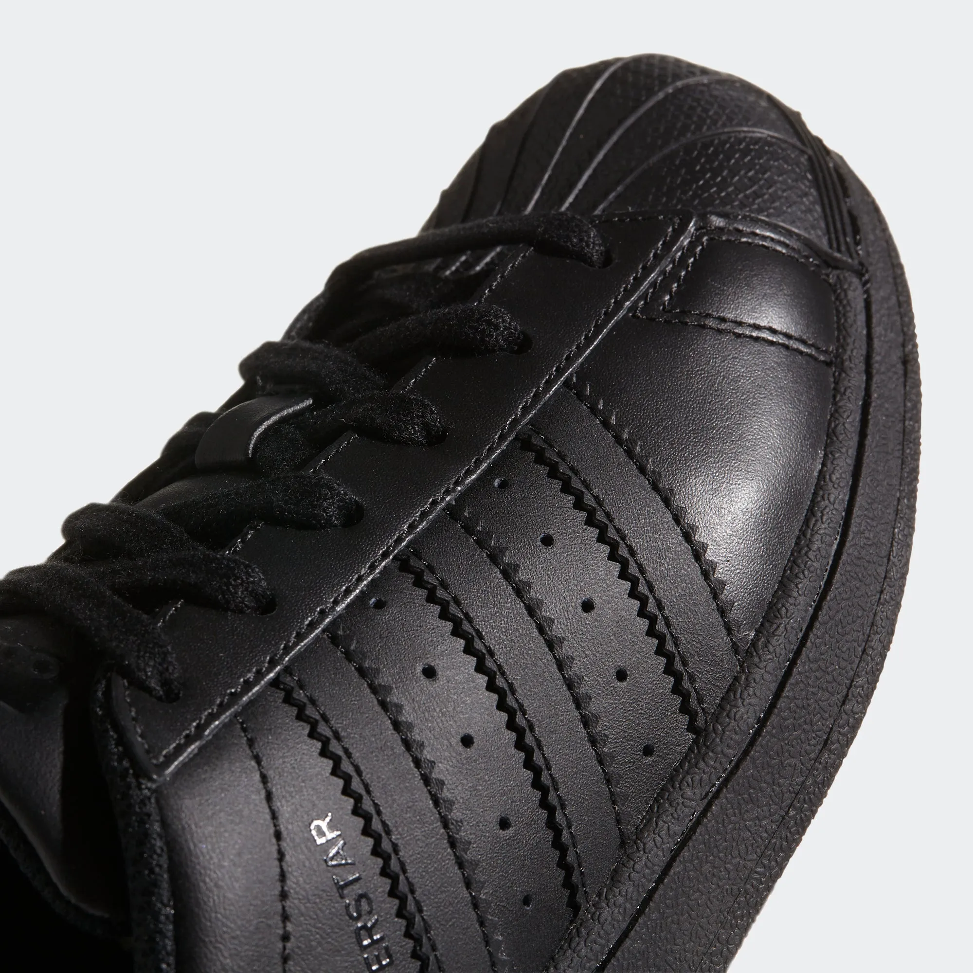 Kid's adidas Originals Superstar Foundation Shoes Triple Black