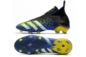 Kids Adidas Predator Freak + FG 2021 Black / Team Royal Blue / Solar Yellow / White