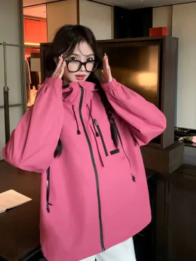 Korean Super Beautiful Rose Pink Short Jacket Jacket for Women Spring and Autumn 2024 New Internet Celebrity Street Work Jacket