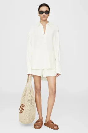 LAKE PULLOVER SHIRT IVORY - ANINE BING