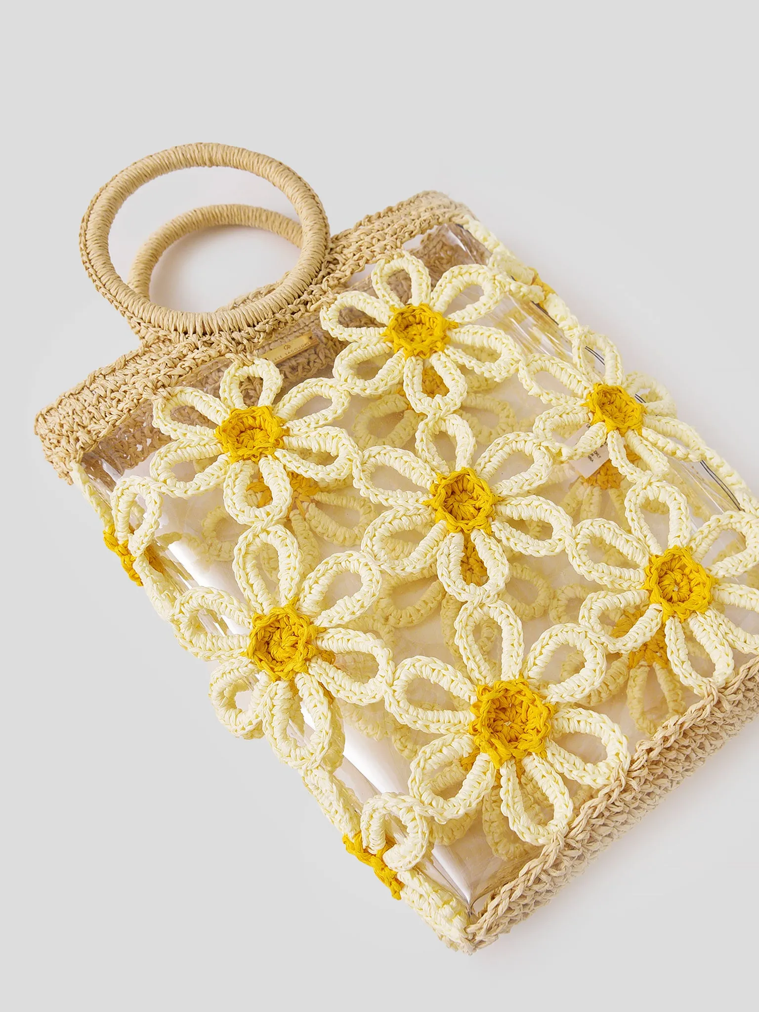     LELE SADOUGHI  Women's Daisy Crochet Mini Tote    