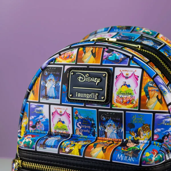 Loungefly x Disney Classic VHS Tape Film Covers Mini Backpack