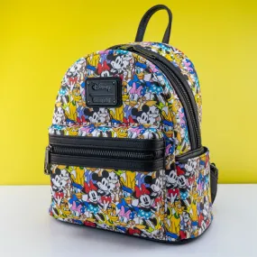 Loungefly x Disney Mickey and Friends Print Mini Backpack