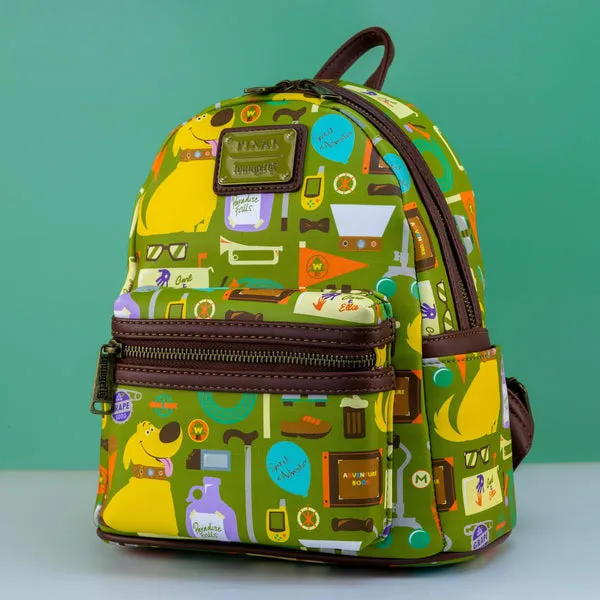 Loungefly x Disney Pixar Up Dug AOP Mini Backpack