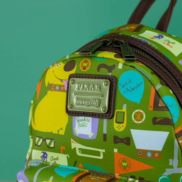 Loungefly x Disney Pixar Up Dug AOP Mini Backpack