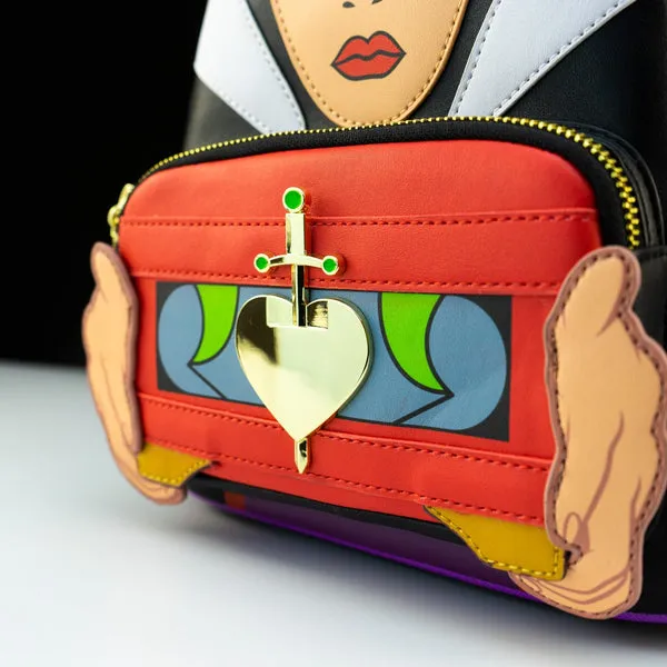 Loungefly x Disney Snow White Evil Queen Holding Heart Box Mini Backpack