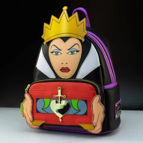 Loungefly x Disney Snow White Evil Queen Holding Heart Box Mini Backpack