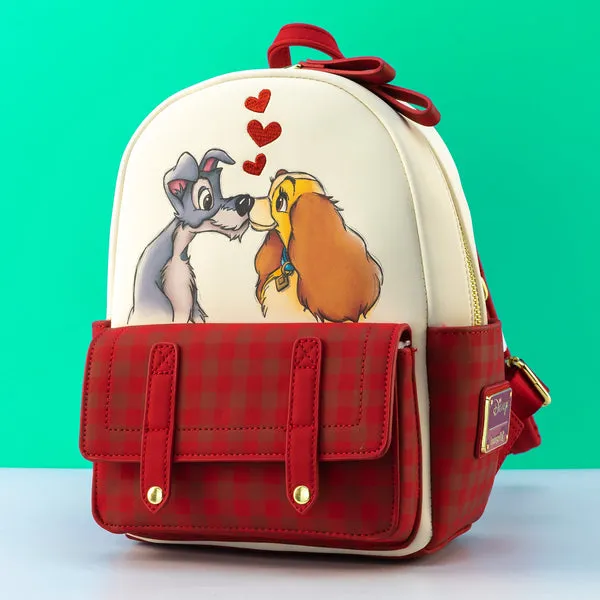 Loungefly x Disney The Lady and the Tramp Heart Mini Backpack