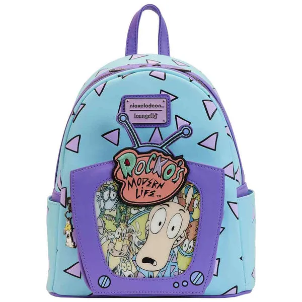 Loungefly x Nickelodeon Rocko's Modern Life Lenticular TV Mini Backpack