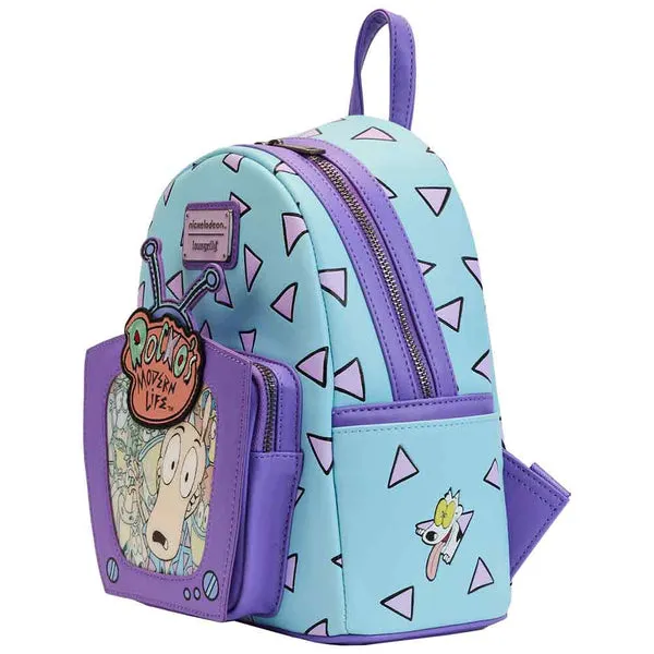 Loungefly x Nickelodeon Rocko's Modern Life Lenticular TV Mini Backpack