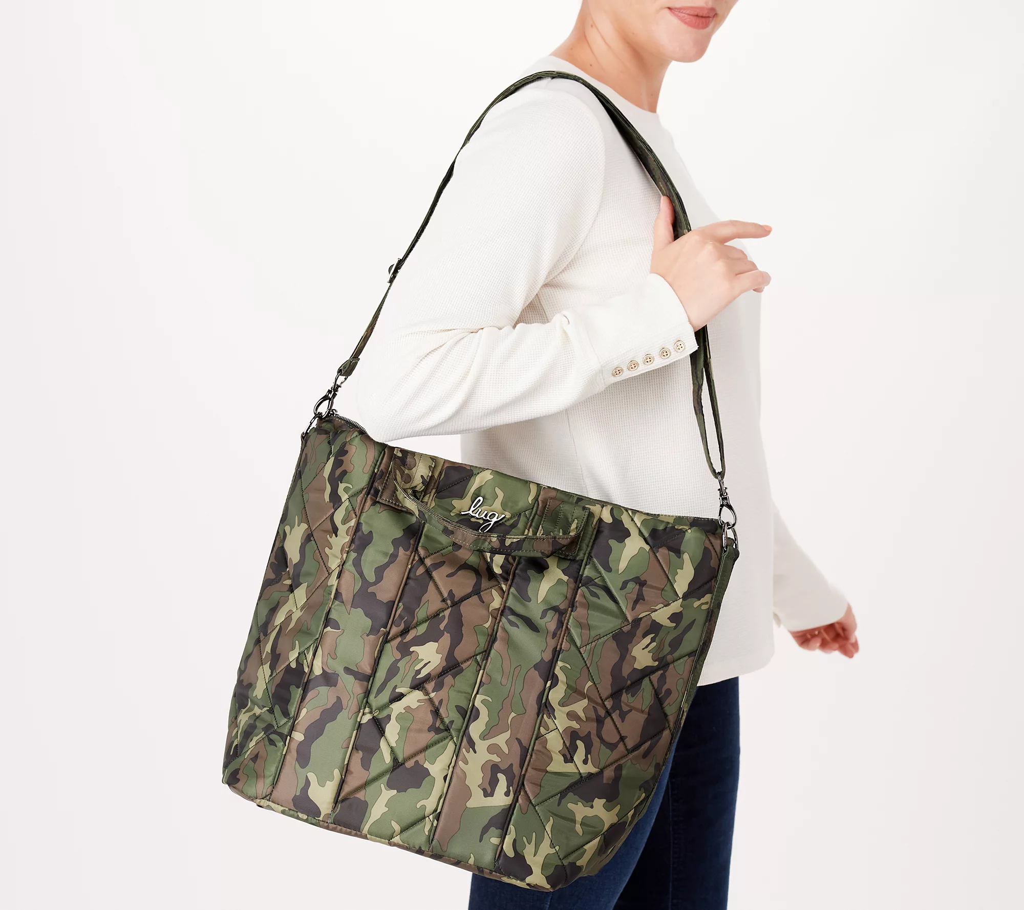 Lug Tote with Removable Crossbody Strap - Dory XL