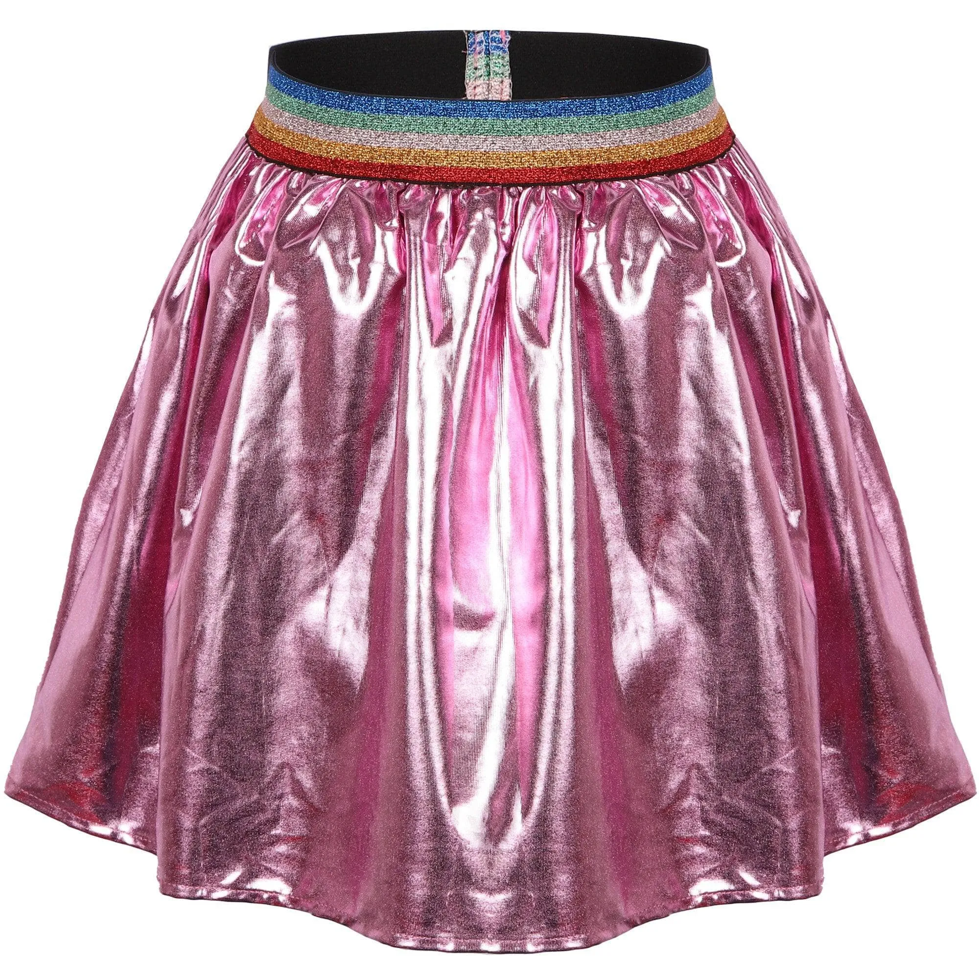 Magenta Rainbow Foil Skirt