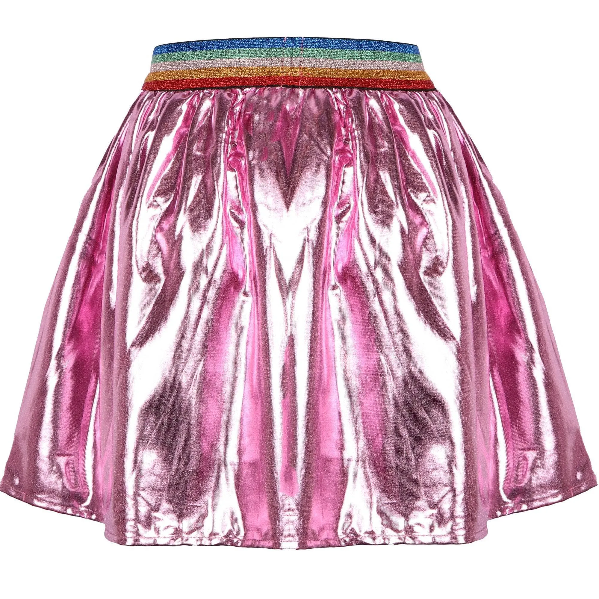 Magenta Rainbow Foil Skirt