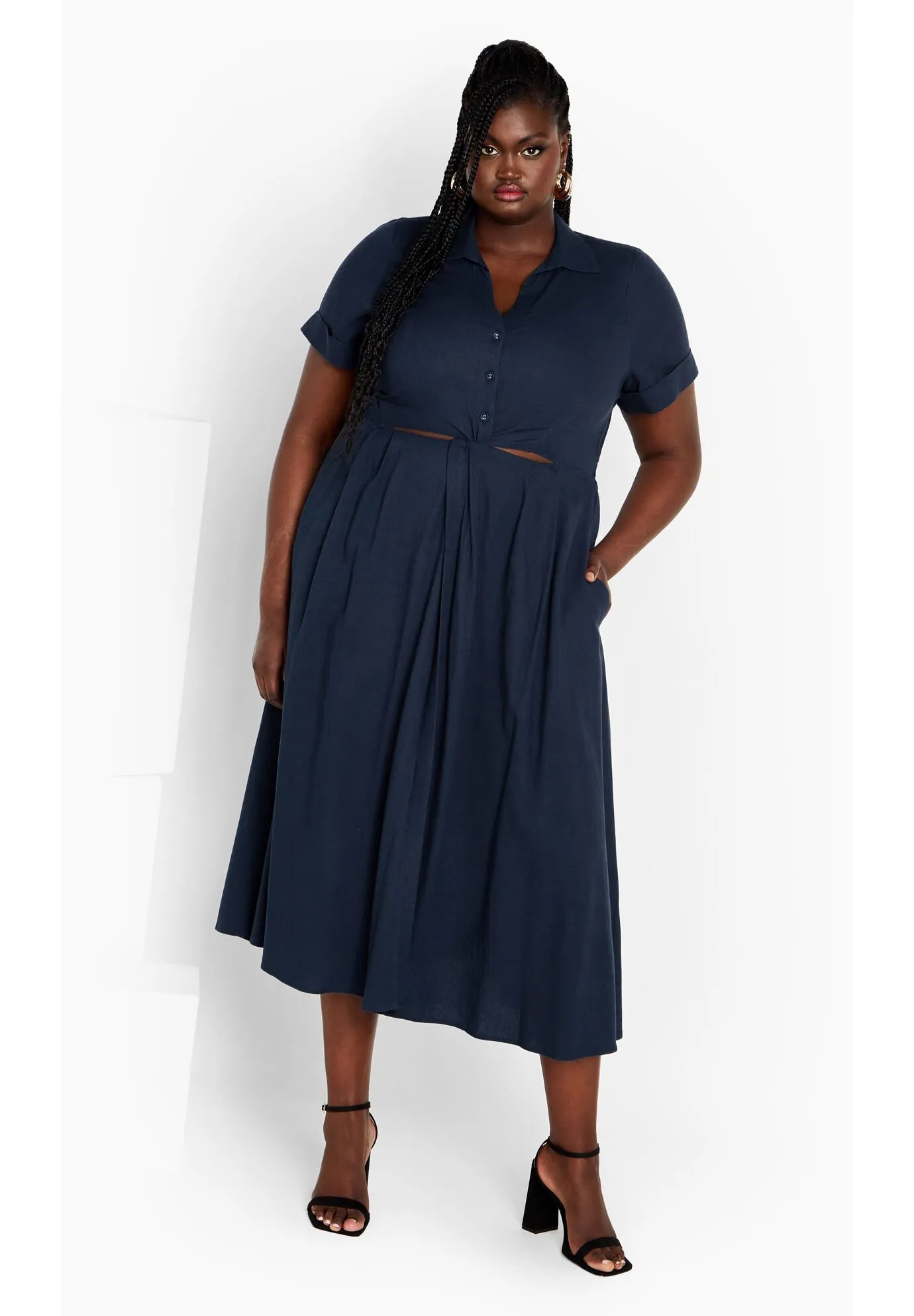 Malia Dress - navy