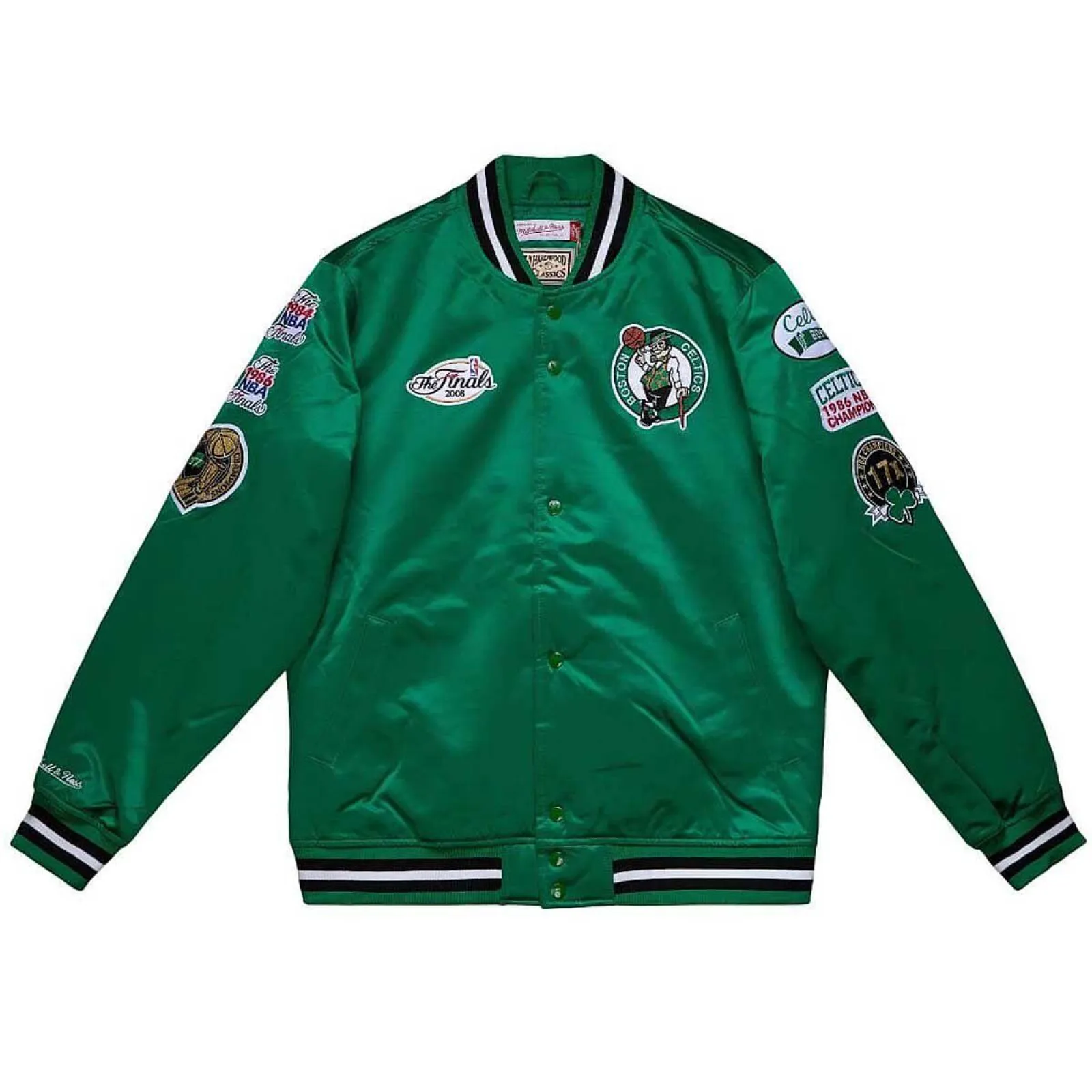 M&N NBA Boston Celtics Heavyweight Satin Jacket ''Green''