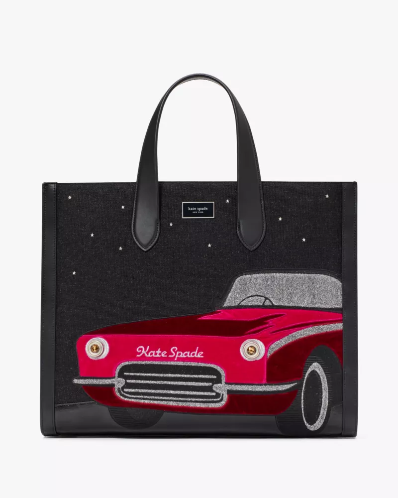 Manhattan Car Embellished Large Tote | Kate Spade GB