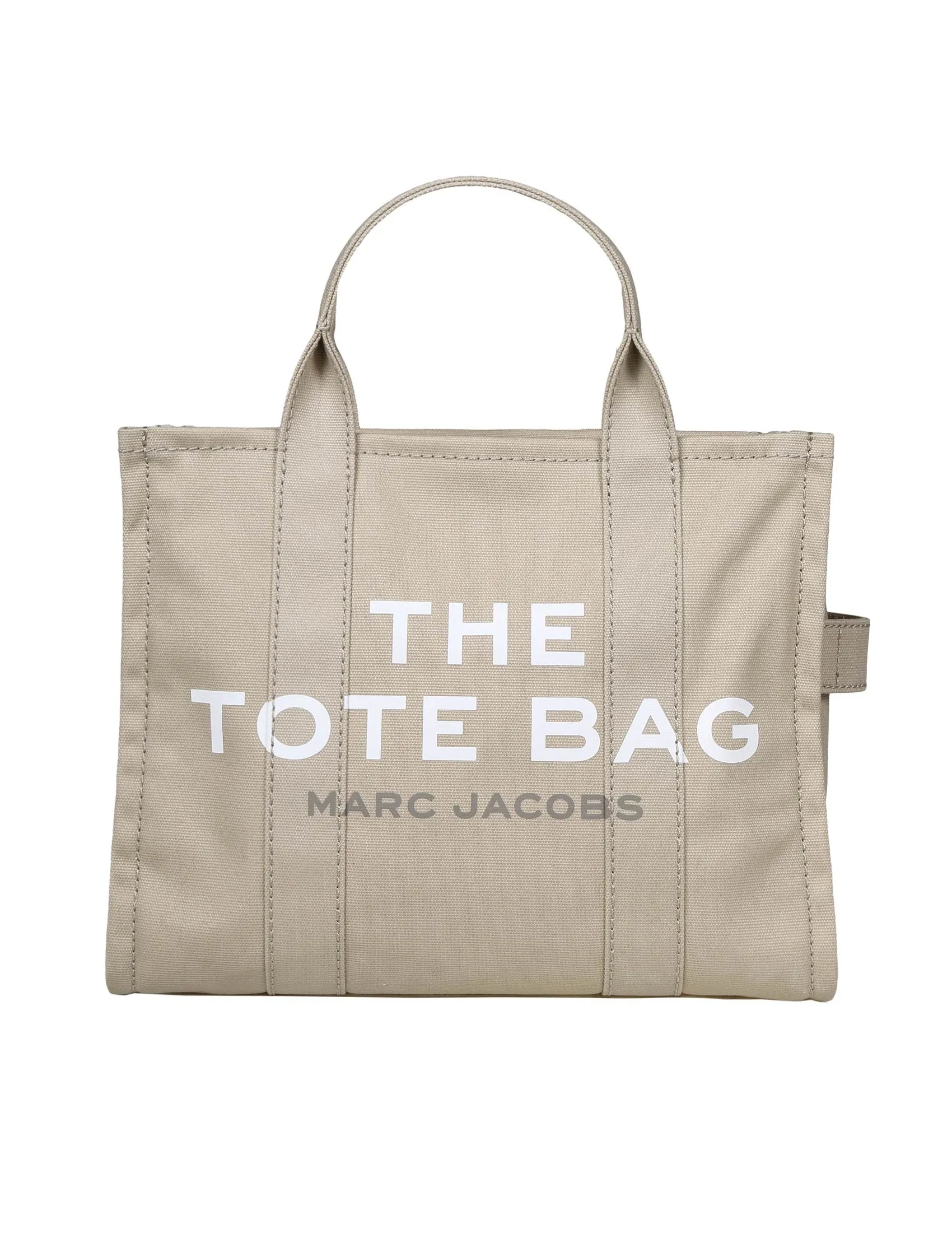 MARC JACOBS THE MEDIUM TOTE IN BEIGE COLOR CANVAS