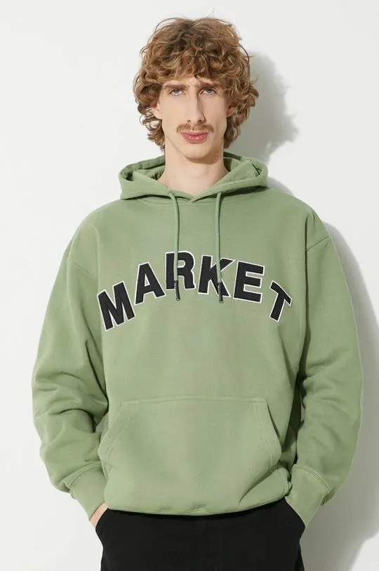 Market cotton sweatshirt Community Garden Hoodie men's green color 397000580