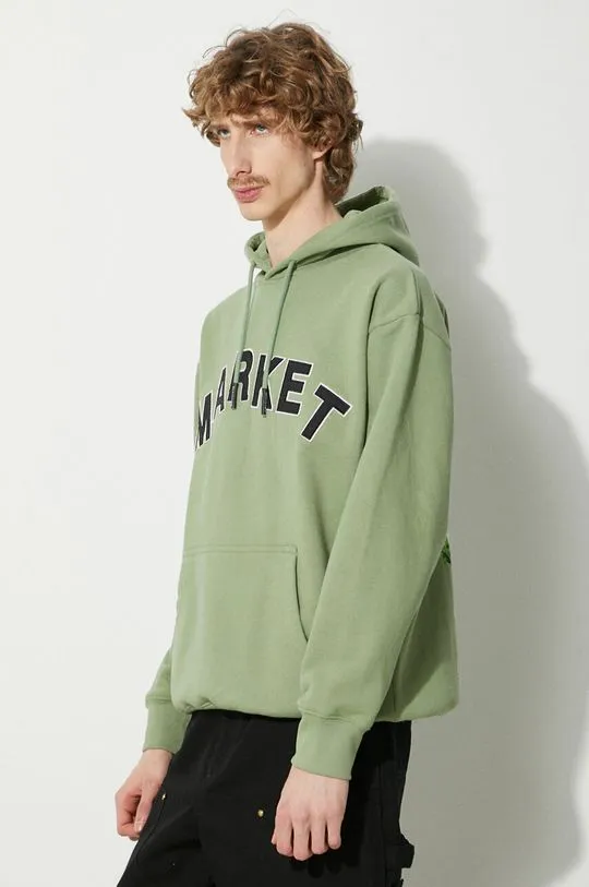 Market cotton sweatshirt Community Garden Hoodie men's green color 397000580