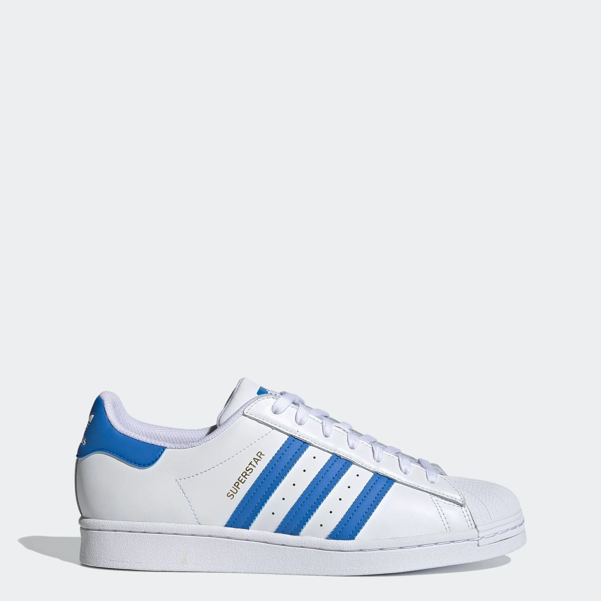 Men's adidas Originals Superstar Shoes White Blue