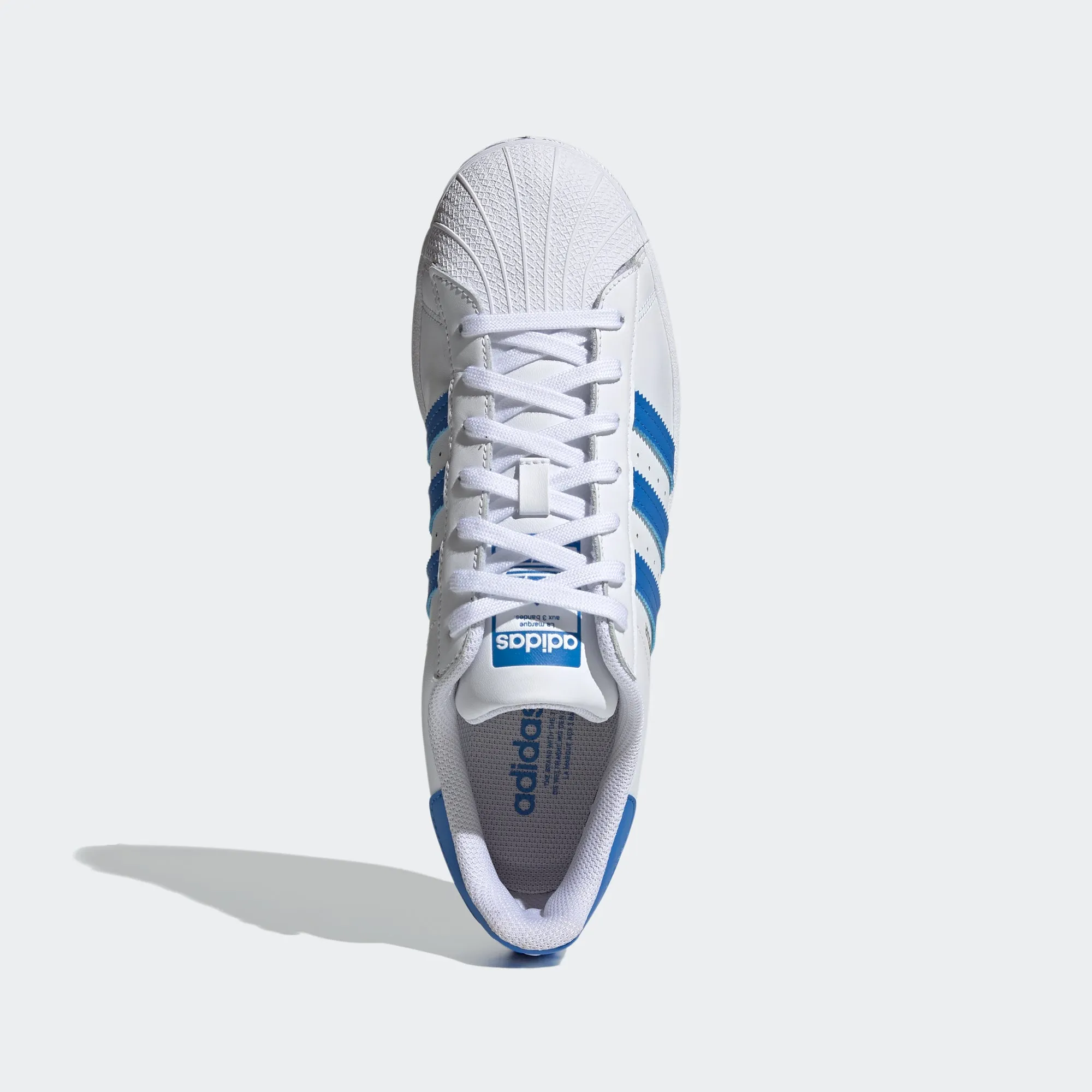 Men's adidas Originals Superstar Shoes White Blue